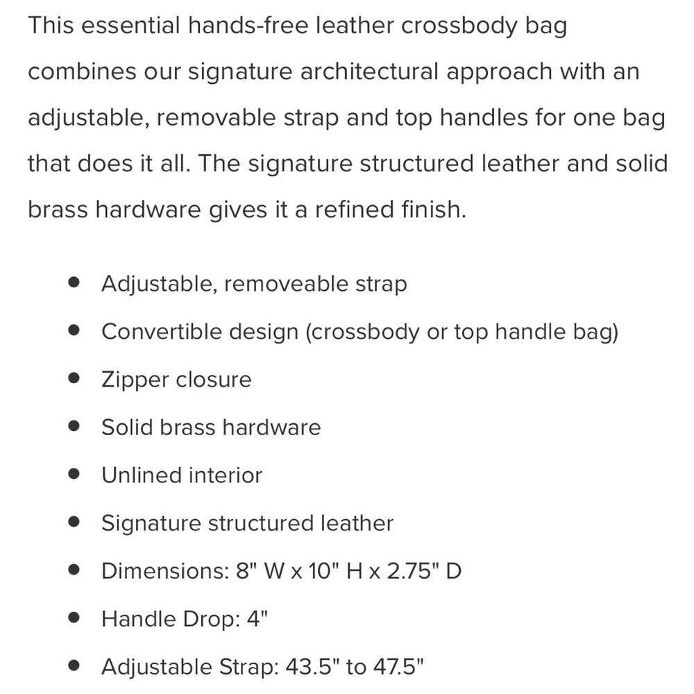 Minor History The Arc II Crossbody Leather Bag - Picture 7 of 7